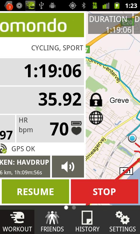 endomondo cycling